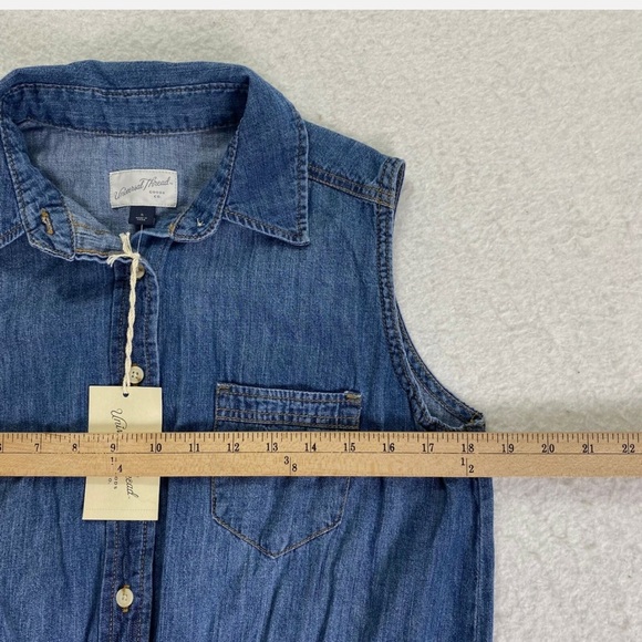 Universal Thread Blue Denim Romper - Picture 4 of 7